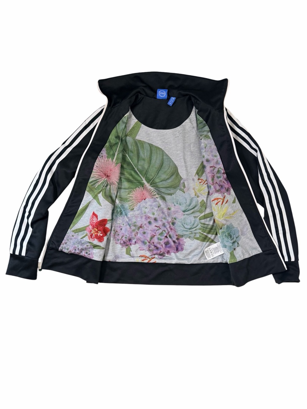 ADIDAS New Limited Edition Floral Lining Fire Bird Track Jacket .